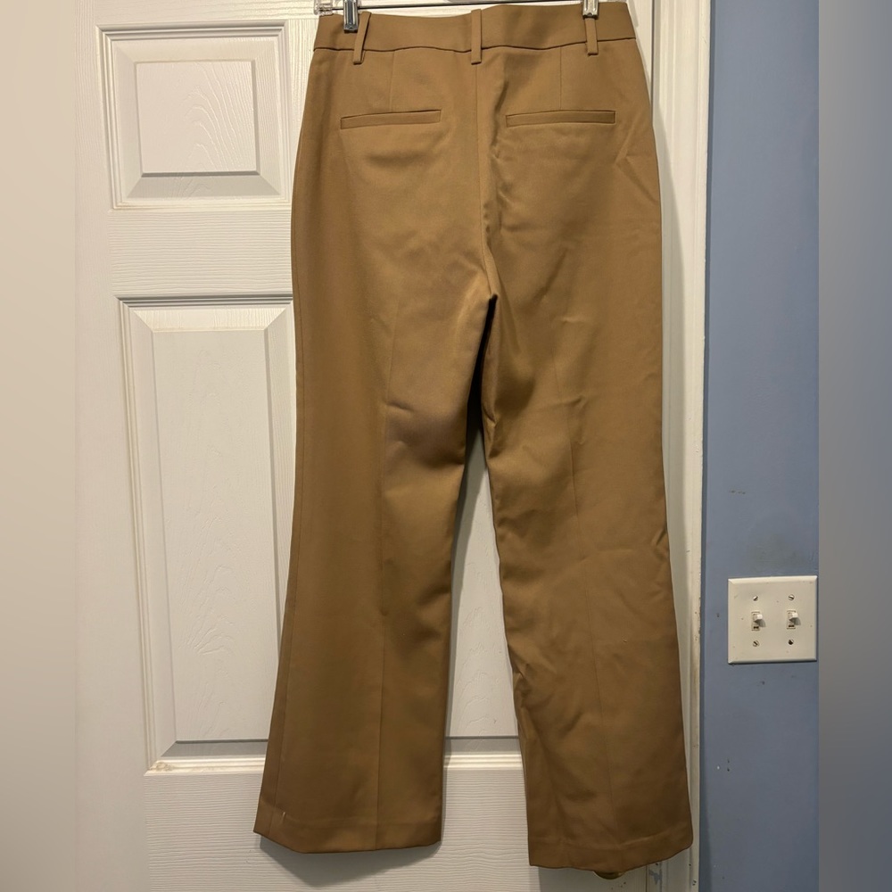 Nili Lotan Corrette Wool Flare Pants - Camel - Picture 4 of 5